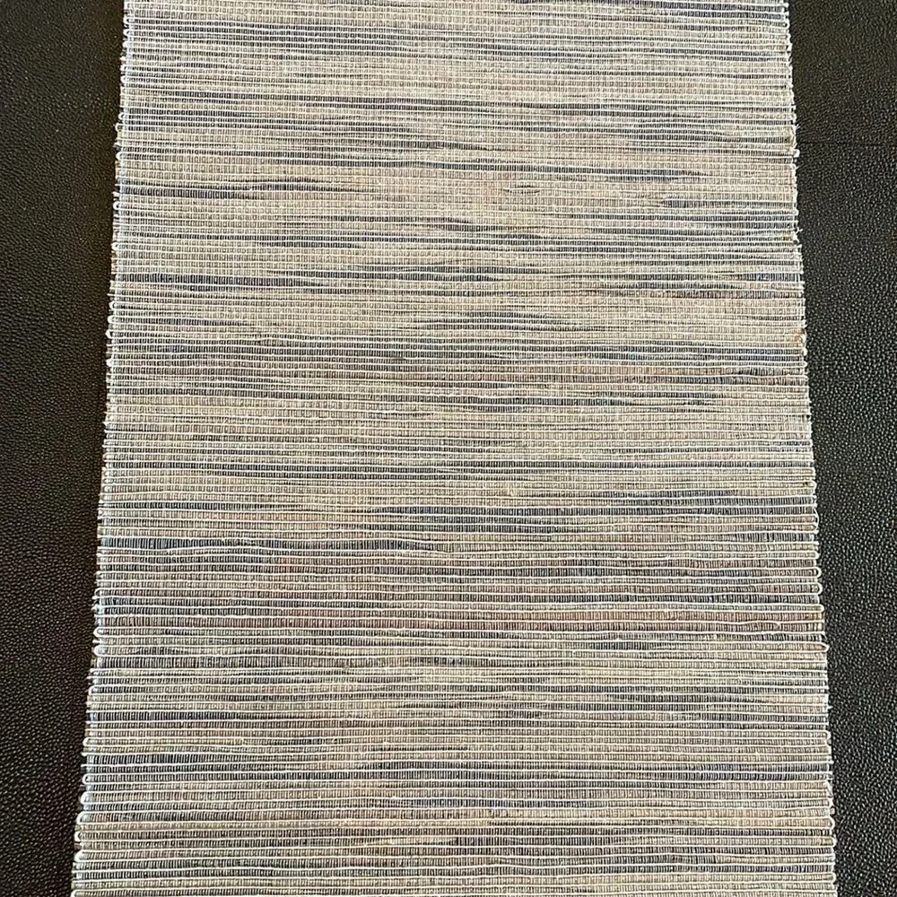 Tablerunner natural with straw inserts 14”X72”